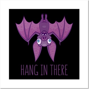 Hang In There Wacky Vampire Bat Posters and Art